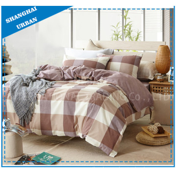 Grid Design 3 Piece Duvet Bed Linen